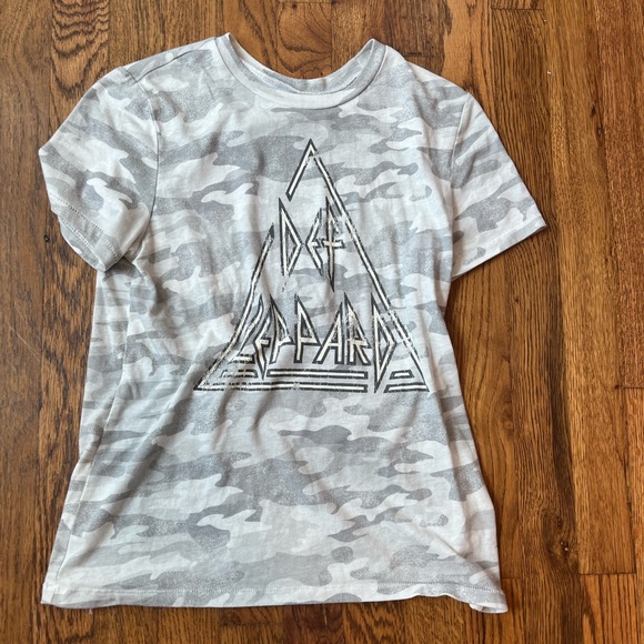 Grey camo, short sleeve, T-shirt, Def Leppard - Picture 1 of 4